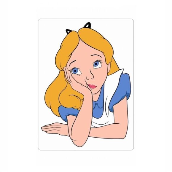 Bored Alice in Wonderland  Magnet - Picture 1 of 2